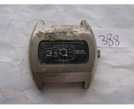 1970's metal cased digital watch     
