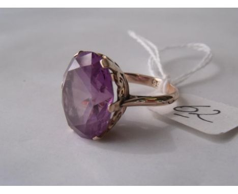 9ct amethyst dress ring      