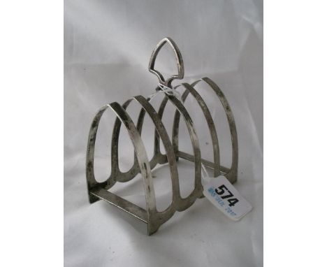 Four division Gothic arch toast rack 3.5” wide  Sheff 1931 by EV  100g      