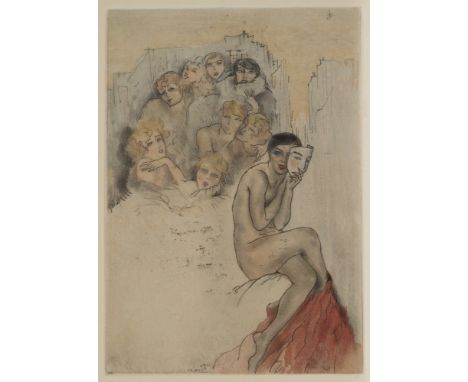 Chimot, Edouard - - Maurice Magre. Les Belles de Nuit. Mit 18 teils farbigen Original-Radierungen von Chimot. Paris, Devambez