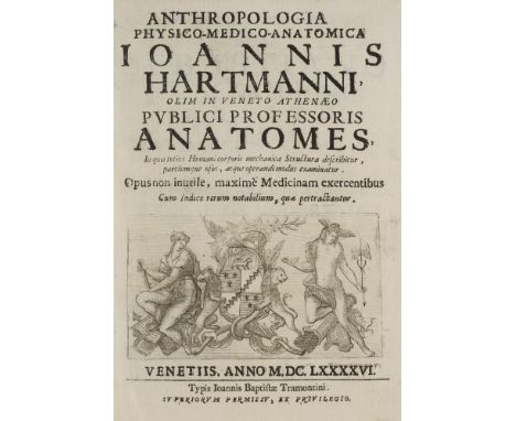 Medizin - Anthropologie - - Johannes Hartmann. Anthropologia physico-medico-anatomica Ioannis Hartmanni ... in qua totius hum