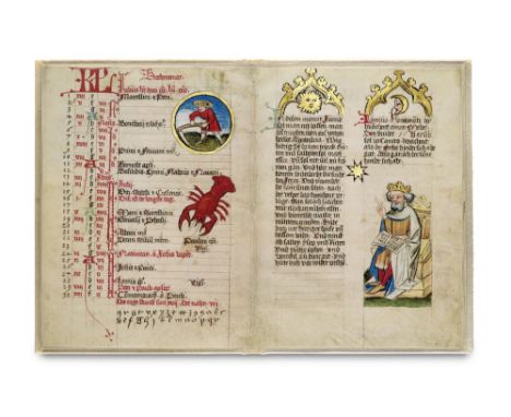 Ein Astro-medizinischer Kalender. Faksimile der Handschrift Ms. 7141 der Bibliothèque nationale et universitaire, Straßburg. 