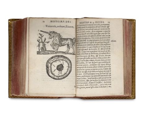 Botanik und Zoologie - - Geofroy Linocier. L'Histoire des plantes, traduicte de Latin en François. 7 Tle. in 1 Bd. Mit zahlre