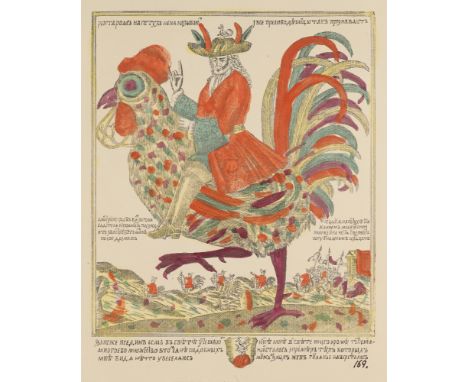 Russland - - D. A. Rovinsky. Russkie narodnye kartinki (= Russische Volksbilder). Atlas Bd. 1. Tf. 137-284. Mit 112 koloriert