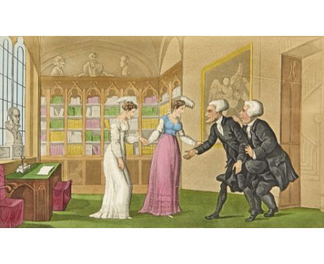 William Combe. The third Tour of Doctor Syntax. In search of a Wife. A Poem. Mit koloriertem Frontispiz und Titelvignette und