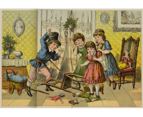 Klipp-Klapp! Heitere Verwandlungen zur Ergötzung der Kleinen in Bildern und Reimen. Verwandlungsbilderbuch mit 6 farbigen Sze