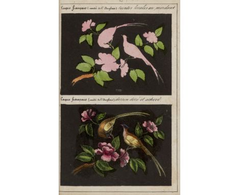 Armand Robin. Traite des Peintures, Applications et Procedes, Employes sur bois, sur etoffes, sur papier. Mit lithographierte