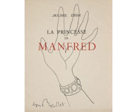 Erotica - Curiosa - Homosexualität - - Jean Boullet. La Princesse de Manfred. Mit einer Umschlagszeichnung und einer Zeichnun
