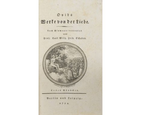 C. W. F. Schaber. Ovids Werke von der Liebe. Nach Blumauer travestirt. 3 Teile in 1 Bd. Mit gestoch. Titelvignette. Berlin un