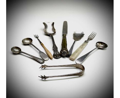 Silver flatware 137gm totalCondition report: The small fork seems to be unmarked