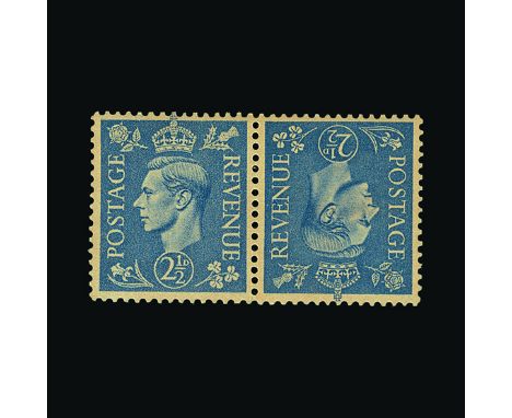Great Britain - QV (surface printed) : (SG 489b) 1941 2½d light ultramaine tete-beche horiz pair mint, full original gum, wit
