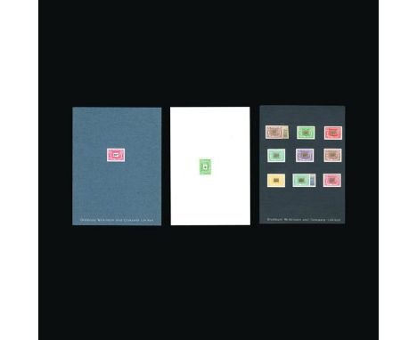 Gibraltar : 1971-75 Social Insurance Bradbury Wilkinson and Company collection of Proofs inc 2P to 45P nine values imperforat
