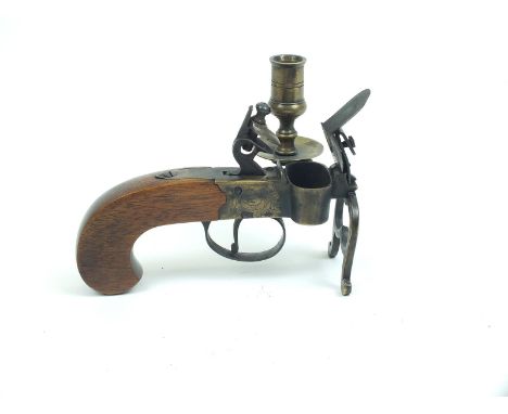 A good copy of a flintlock brass tinder lighter. 