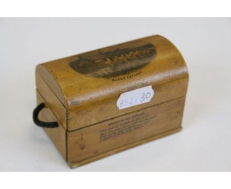Mauchline Ware Burns Cottage Miniature Trunk