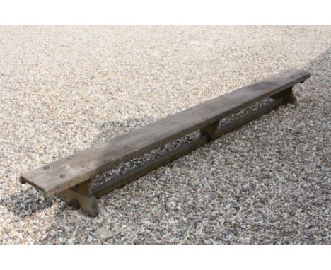 Vintage Pine School Gym Bench, 334cms long x 30cms high