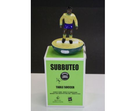 Boxed Royal Doulton ceramic Subbuteo Player MCL12 Limited Edition with COA, stands approx 15.5cm tall