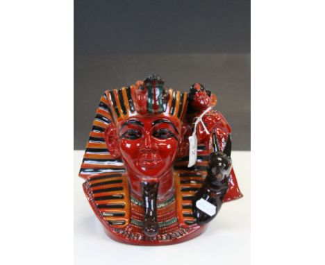 Royal Doulton limited edition ceramic Flambe character jug "The Pharaoh" with COA