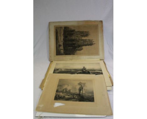 Folder containing a Large Quantity of 18th century and Later Classical and Old Master Engravings, Etchings and Prints by sepa