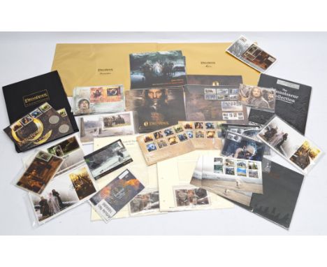 Large quantity of The Lord of the Rings New Zealand &amp; Isle of Man stamps, to include presentation sets, coin &amp; stamp 