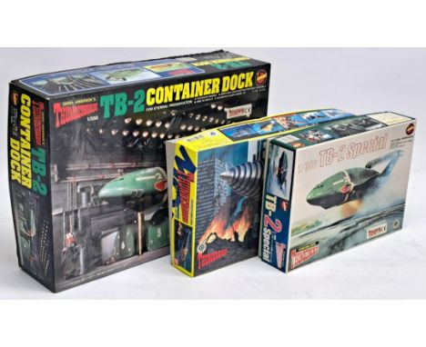 Imai &amp; BanDai Gerry Anderson's Thunderbirds Japanese model kits x3, to include 1/350 scale TB-2 Container Dock, 1/350 sca