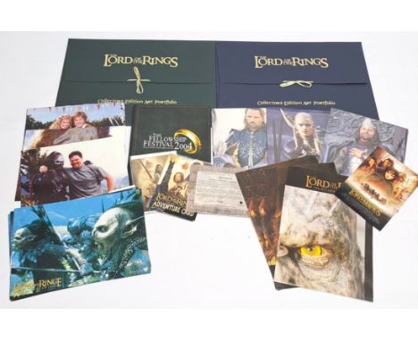 Quantity of The Lord of the Rings Collectables, to include Cards Inc. Collectors Edition Art Portfolios, German Lobby Card se