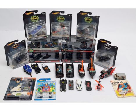 Corgi, Mattel Hot Wheels, Jada &amp; similar Batman related diecast vehicles, to include vintage and modern. Fair to Near Min