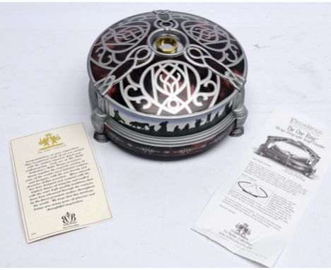 The Noble Collection The Lord of the Rings The One Ring Mirage - Holographic Image Chamber, Good Plus to Excellent, within Go