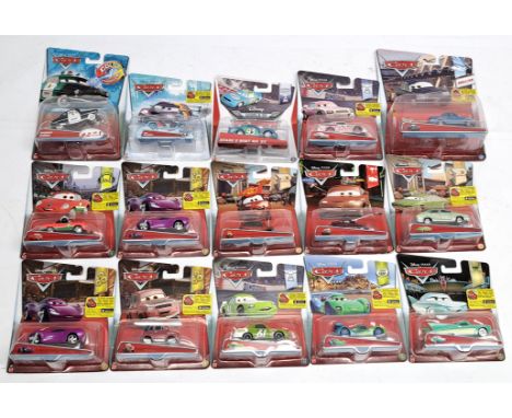 Disney Pixar Cars sealed vehicles x15, to include Colour Changers Sheriff, Ice Racers Max Schnell, Piston Cup Spare O Mint No