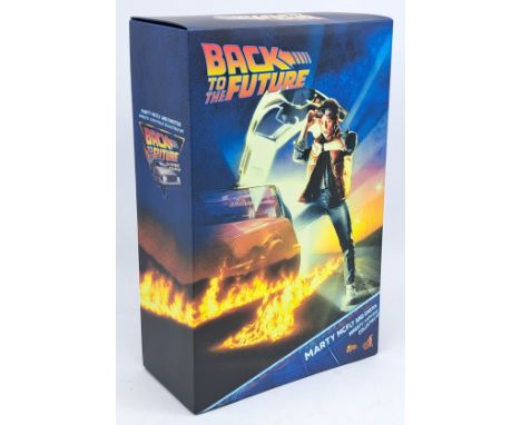 Hot Toys Back to the Future Marty McFly 1:6th scale collectable figure, Excellent, Missing Einstein otherwise complete, withi