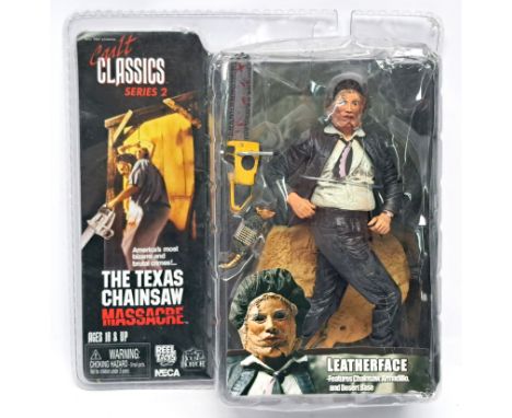 Neca Cult Classics Series 2 The Texas Chainsaw Massacre Leatherface figure, within Good to Good Plus sealed packaging. See ph