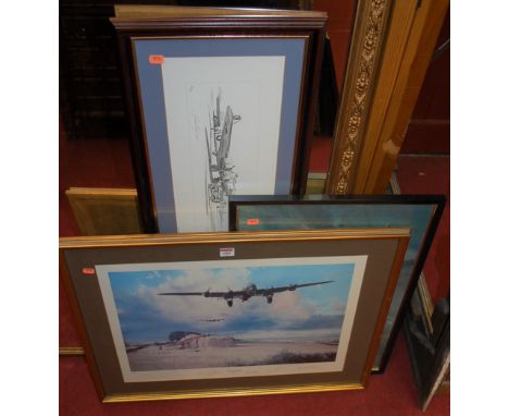 A limited edition aircraft print by Robert Taylor - 'Last Flight Home', signed in pencil to the lower margin, numbered 727/85