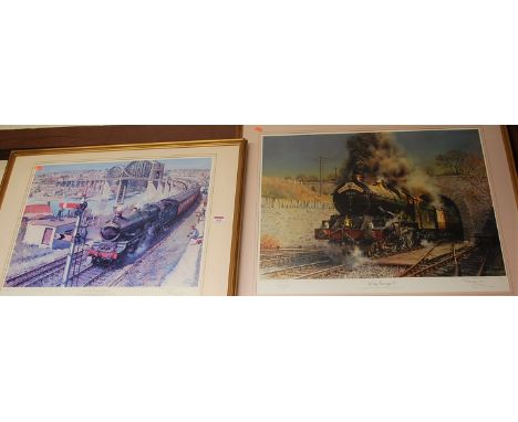 Terence Cuneo - 'King George V', limited edition raiway print, titled and signed in pencil to the margin, further numbered 36