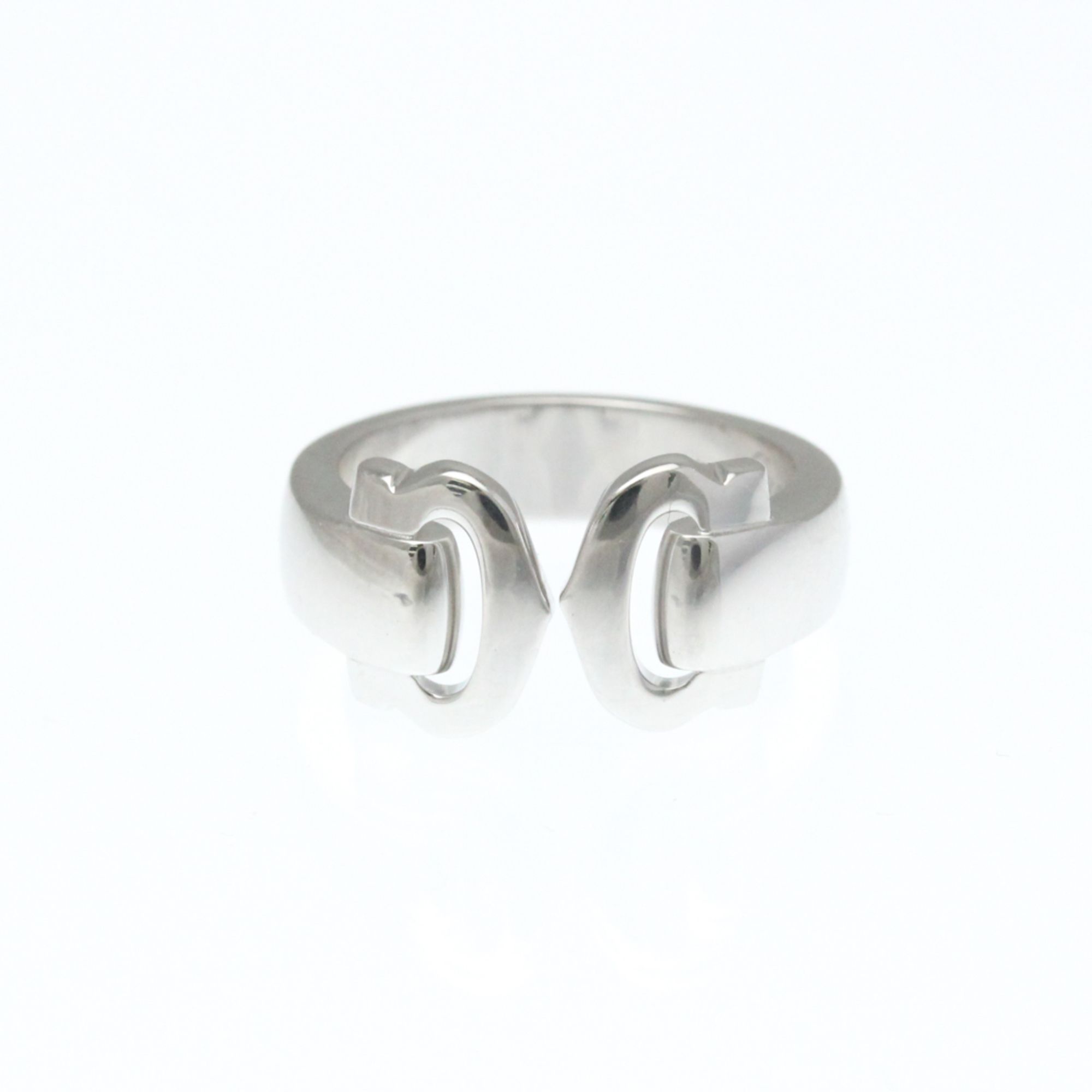 Cartier Boucle C2 Ring White Gold (18K) Fashion No Stone Band Ring Silver