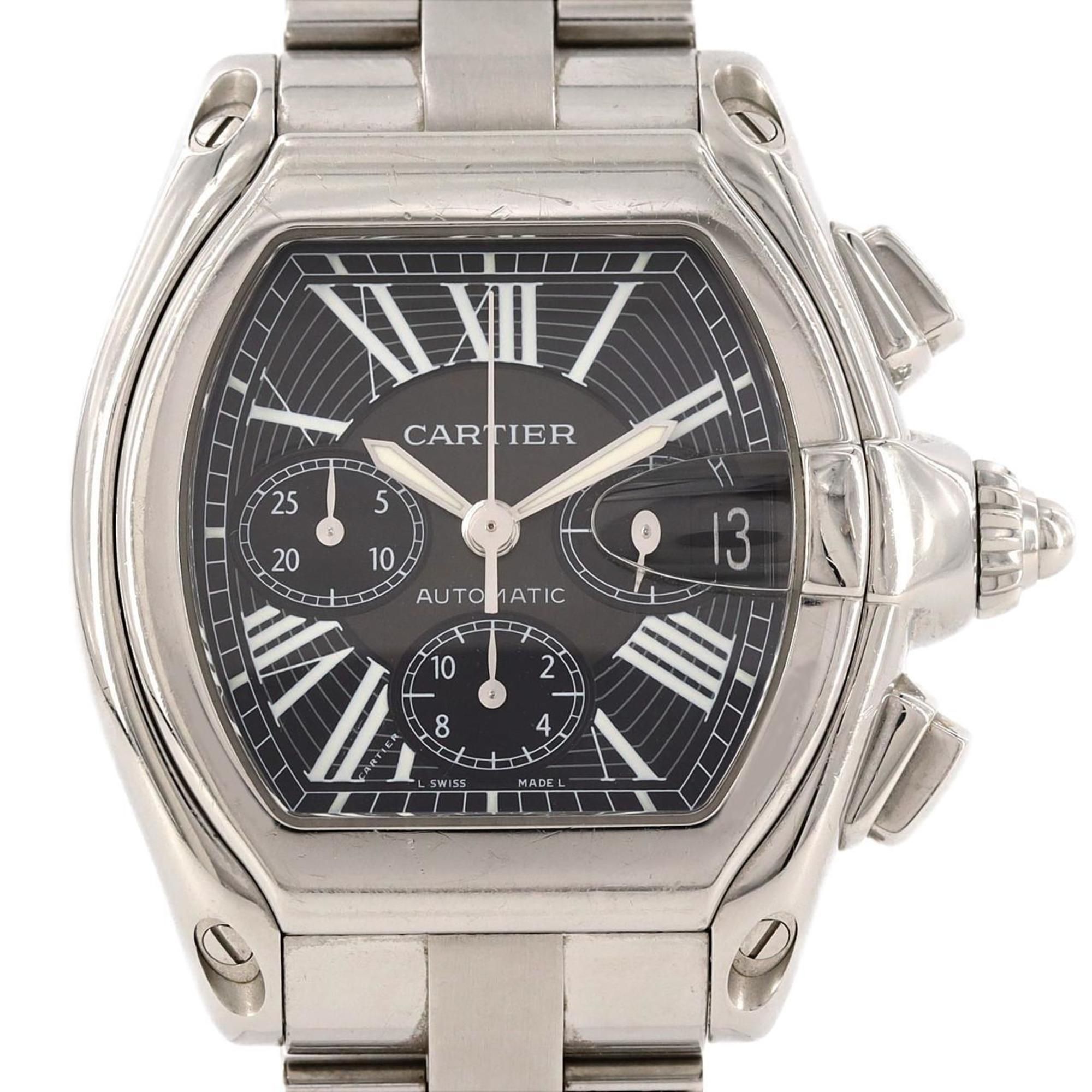 Cartier Roadster Chronograph XL W62020X6 Stainless Steel Automatic Watch