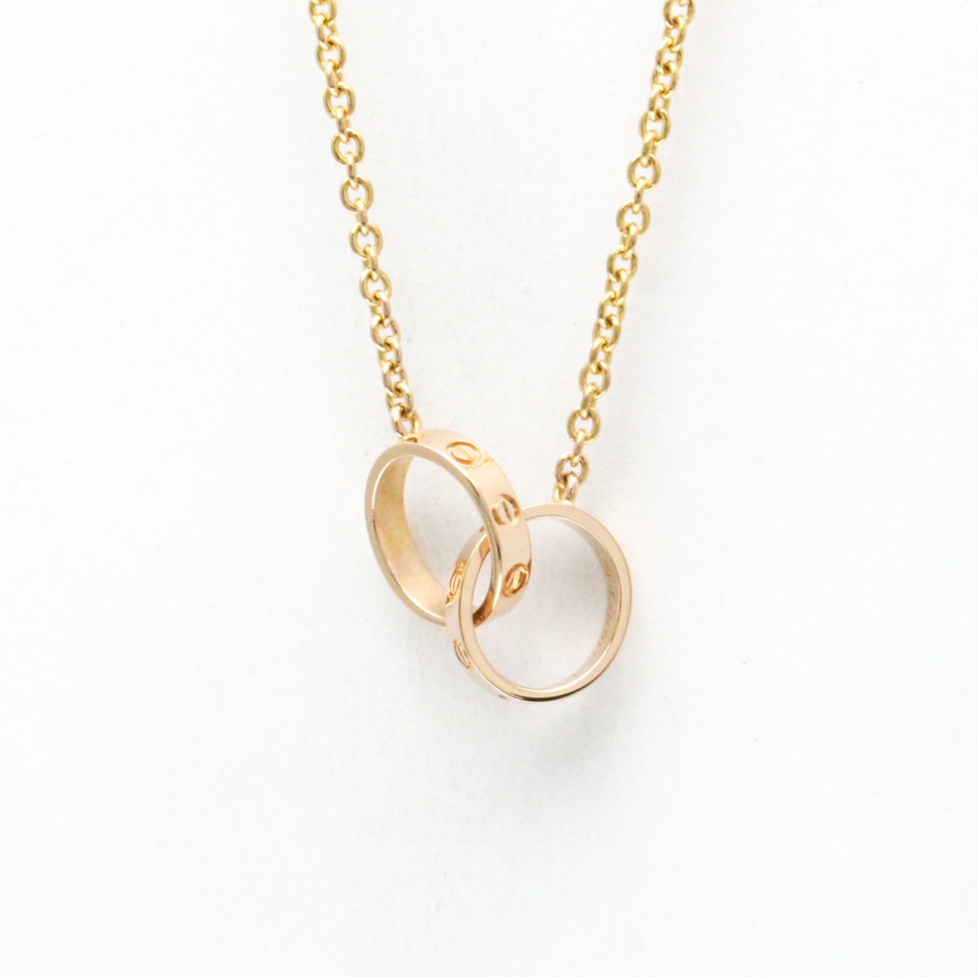 Cartier Baby Love Necklace Pink Gold (18K) No Stone Men,Women Fashion Pendant Necklace (Pink Gold)