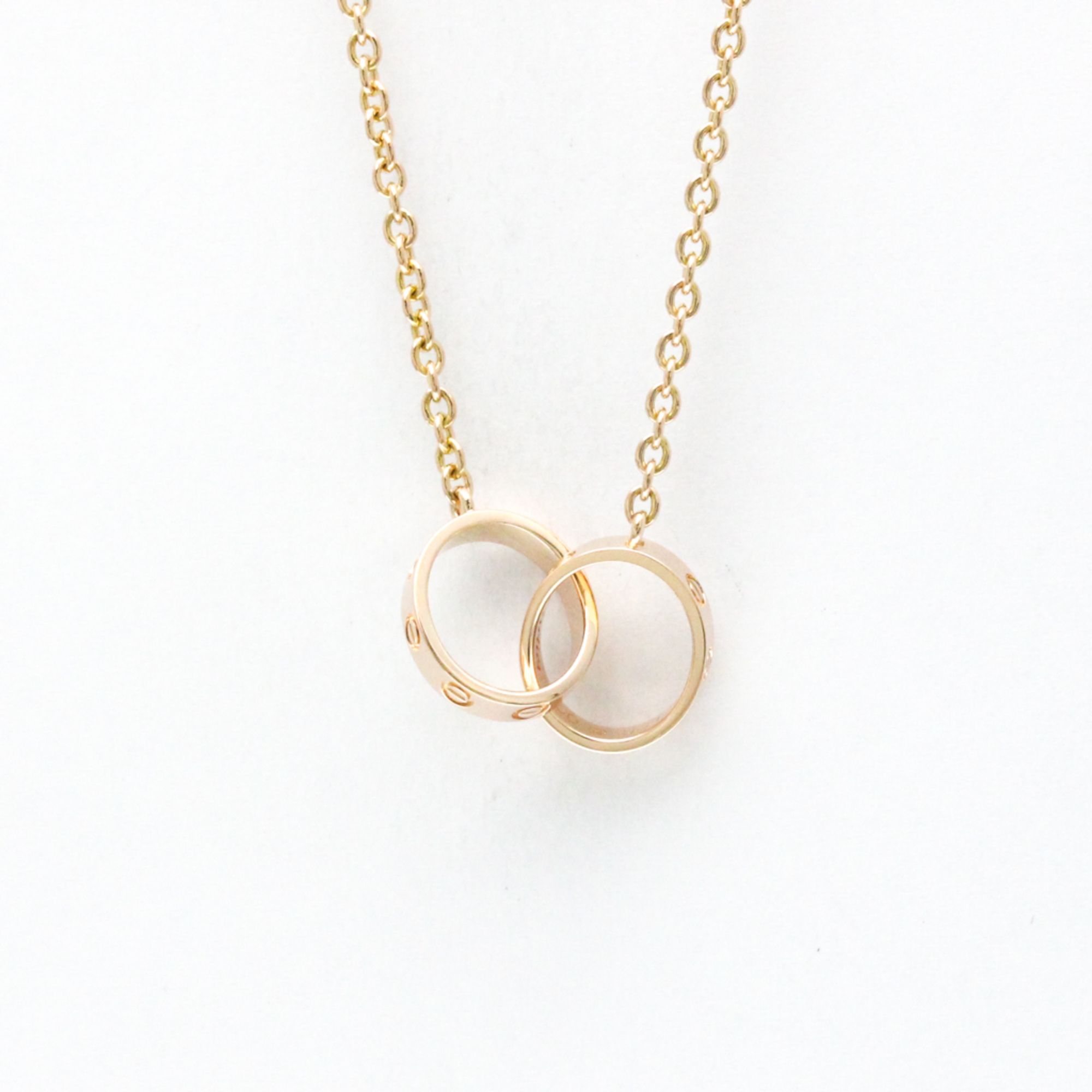 Cartier Baby Love Necklace Pink Gold (18K) No Stone Men,Women Fashion Pendant Necklace (Pink Gold)