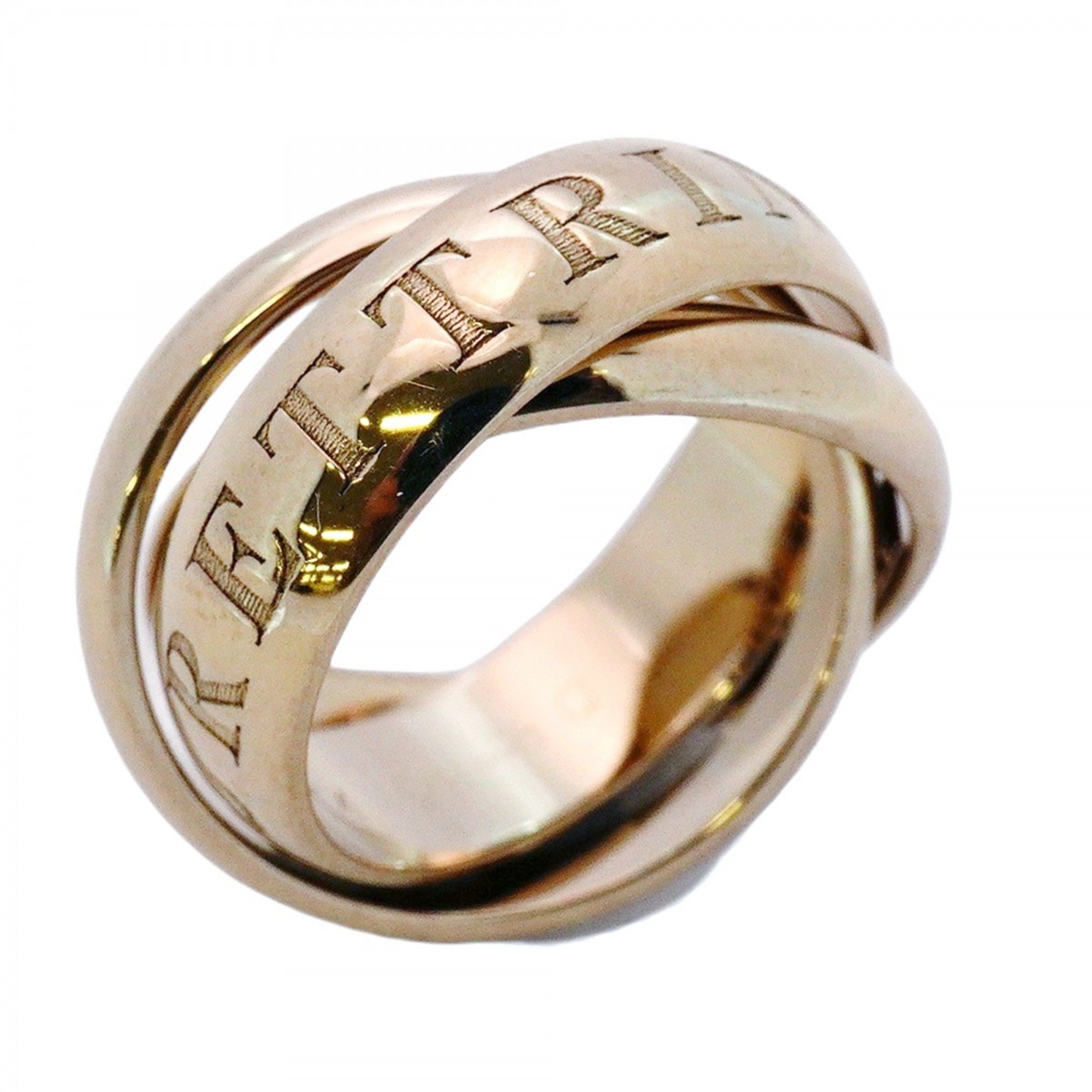Cartier Trinity Ring 1998 Limited Edition 18K White Gold #47 Ladies