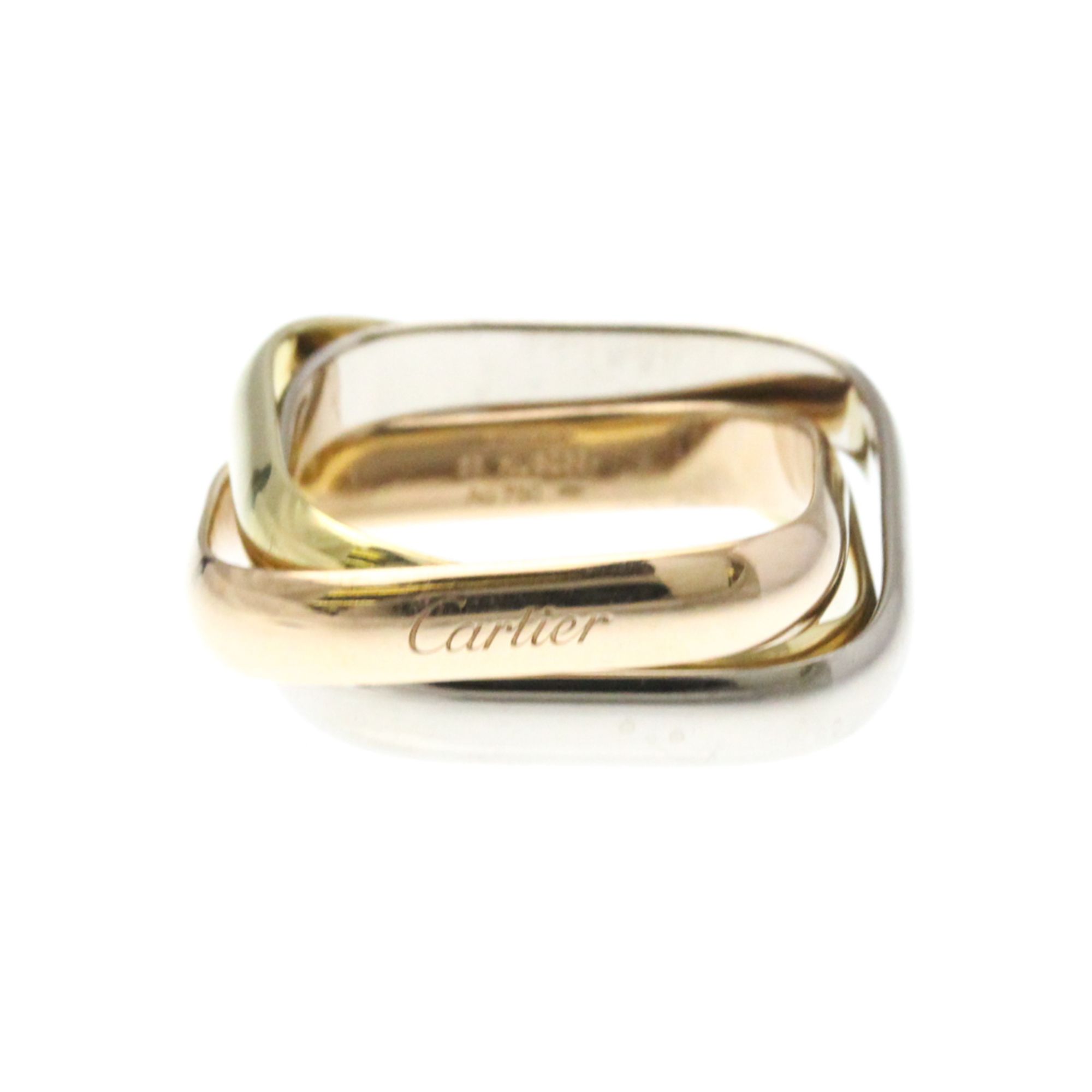 Cartier Trinity Cushion Ring Yellow Gold (18K),Pink Gold (18K),White Gold (18K) Fashion No Stone Ban