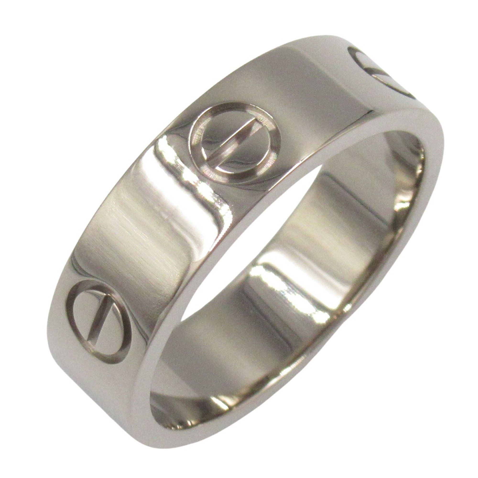 Cartier Love Ring, 18K White Gold (K18WG) for Men and Women, Silver