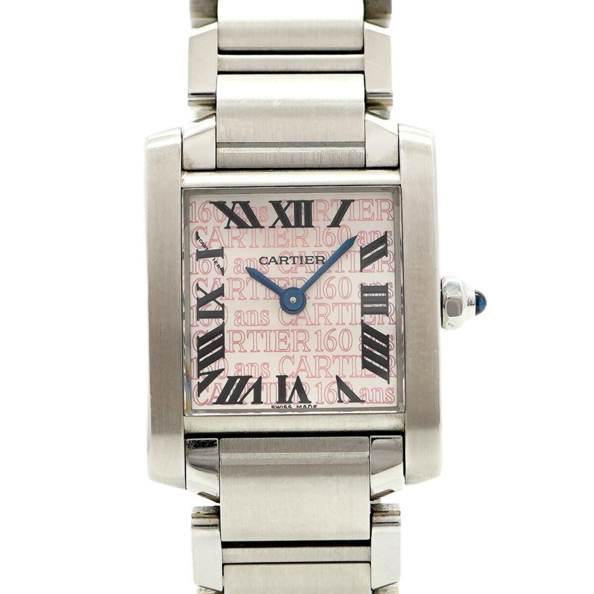 Cartier Tank Française SM W51035Q3 Pink Dial Women's Watch