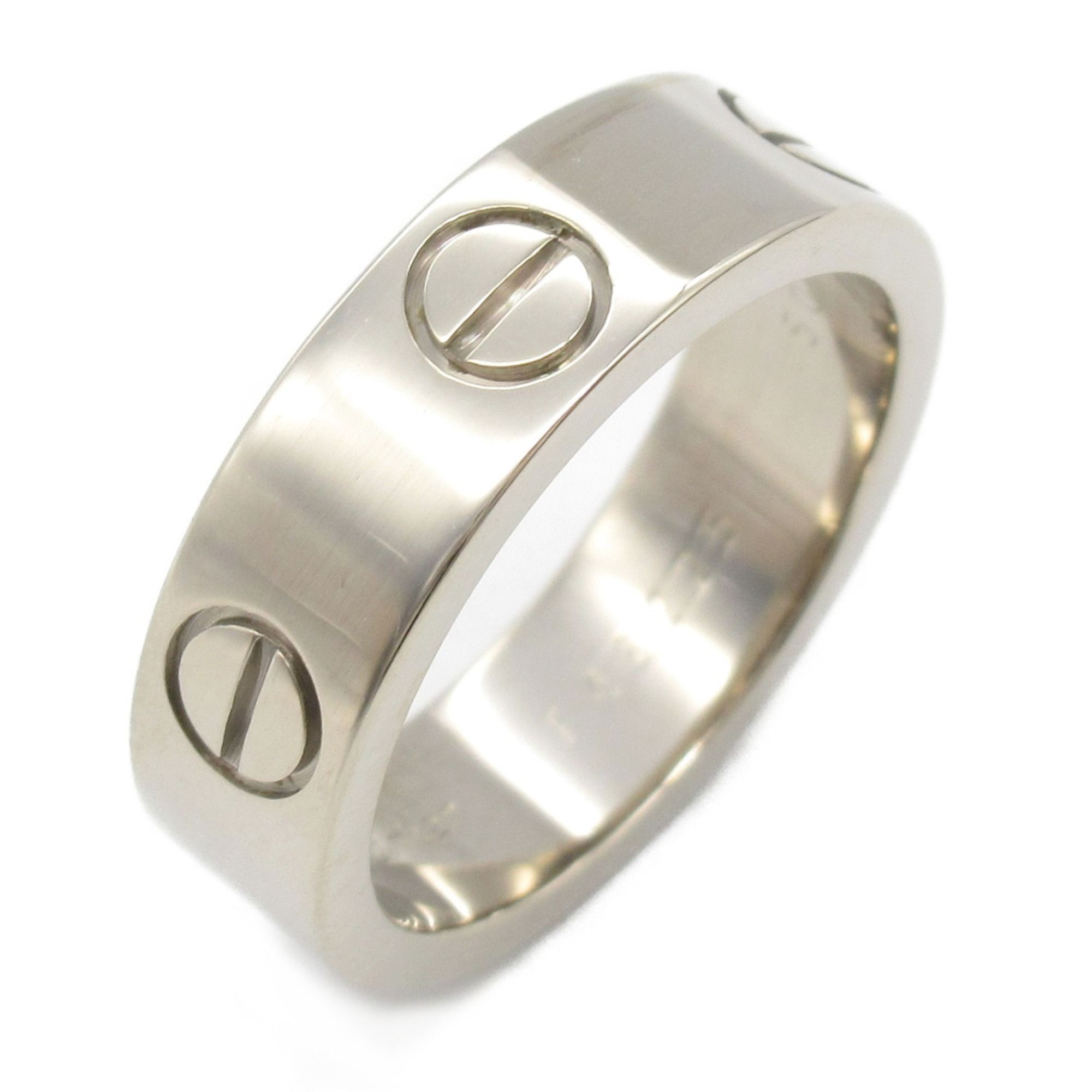 Cartier Love Ring, 18K White Gold (KWG) for Men and Women, Silver, B4022650