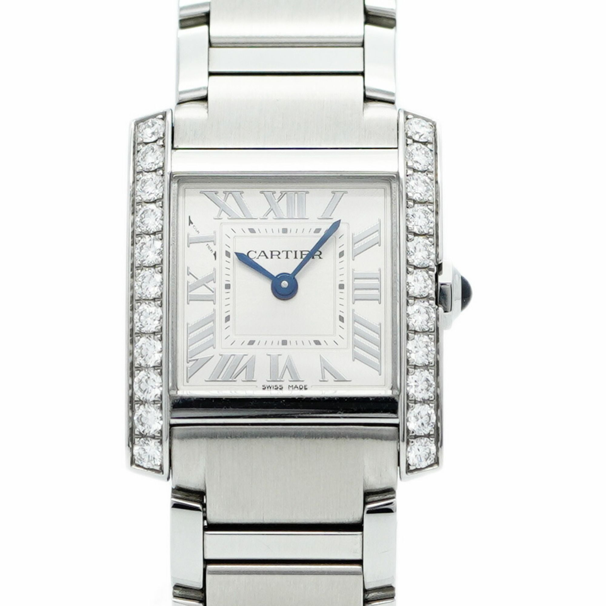 Cartier Tank Française SM W4TA0029 Silver Dial Women's Watch