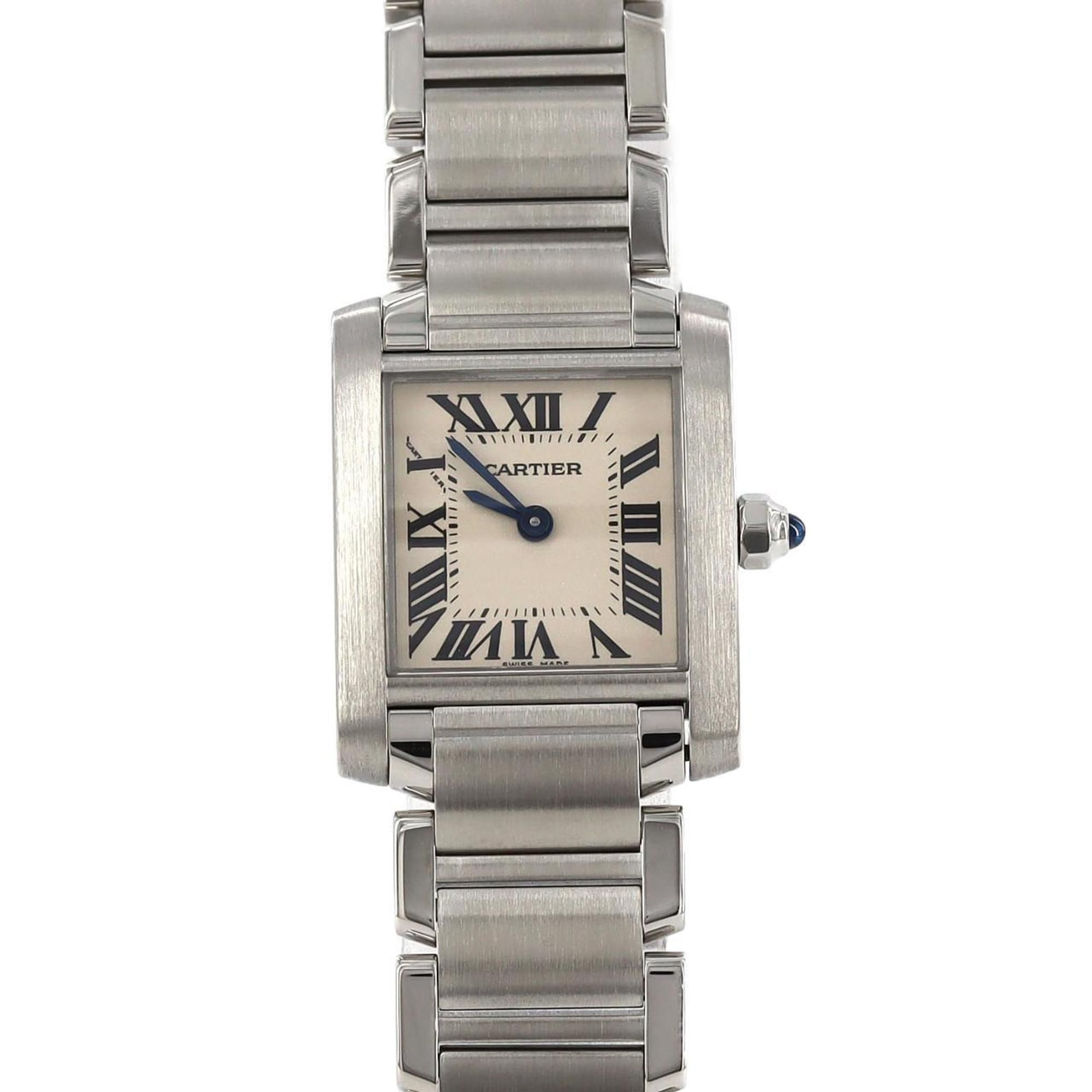 Cartier Tank Francaise SM W51008Q3 SS Wristwatch Quartz