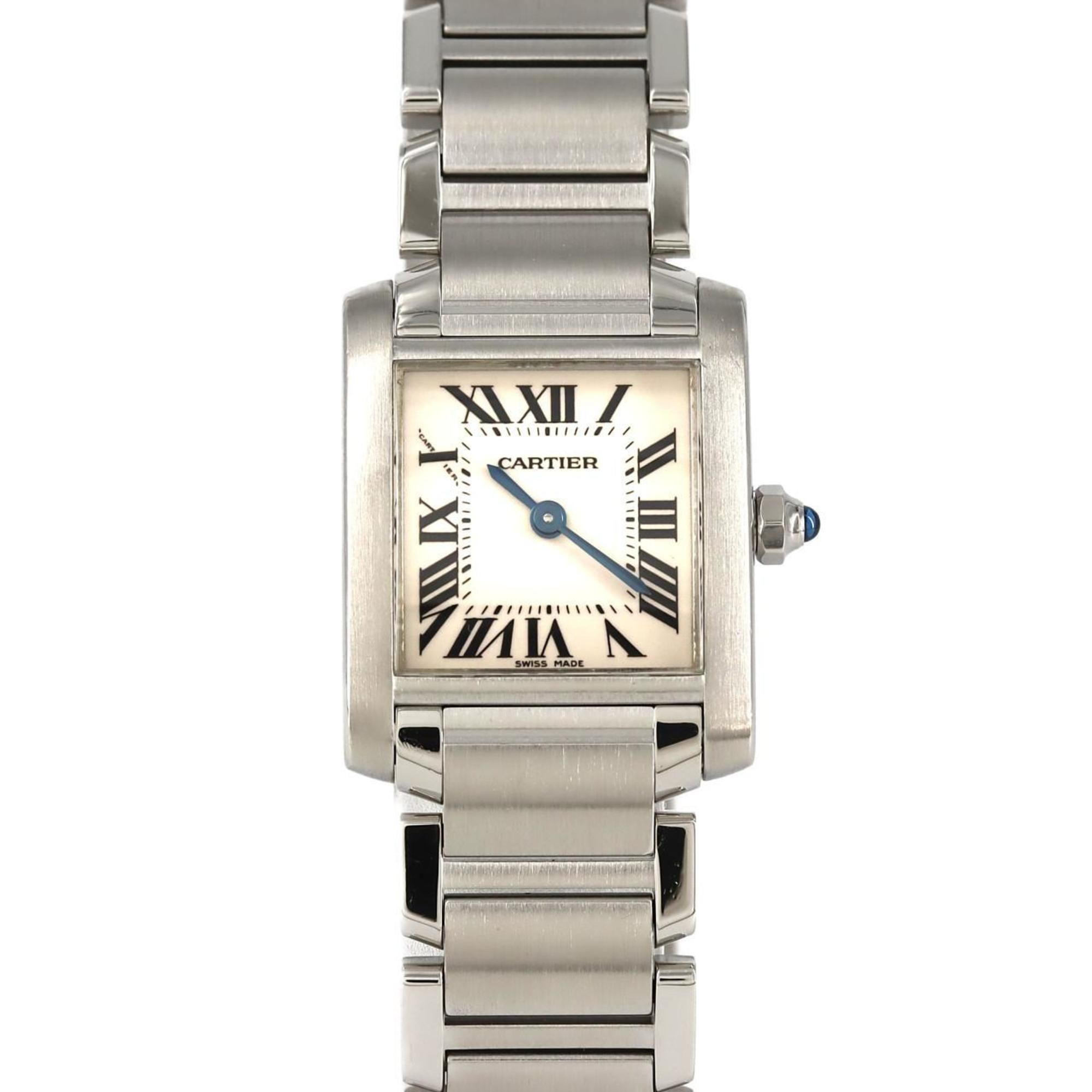 Cartier Tank Francaise SM W51008Q3 SS Wristwatch Quartz