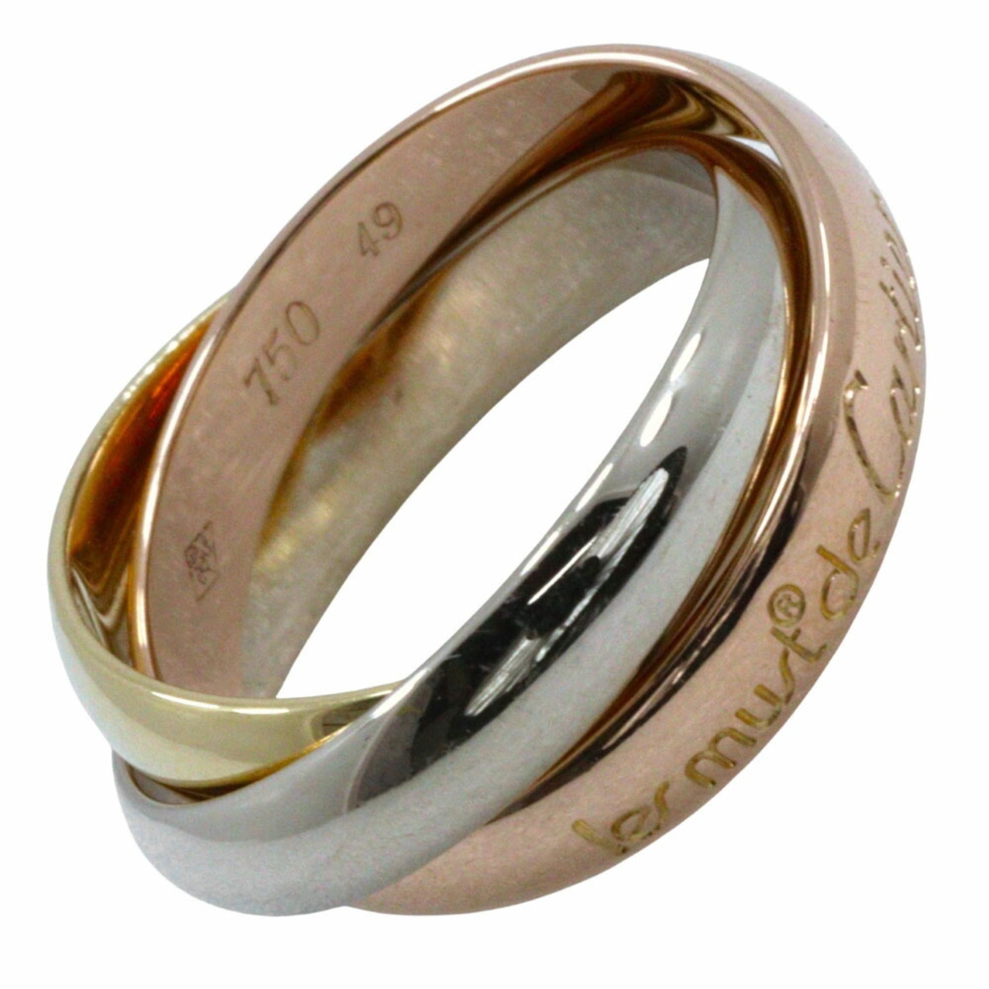 Cartier Trinity ring, size 9, 18K gold (Yellow Gold, Pink and White Gold), approximately 7.1g, for w