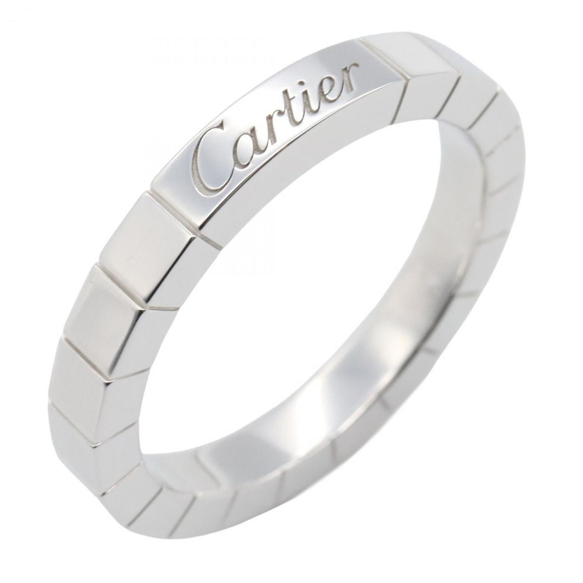 Cartier Lanier Ring, 18K White Gold, Men's and Women's, Silver