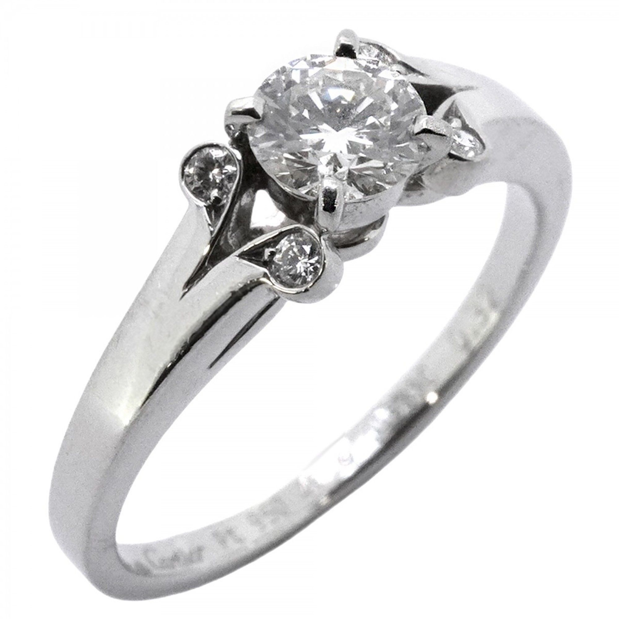 Cartier Ballerina Ring, 5PD, Pt950 Platinum, 0.32ct Diamond, #47, Women's