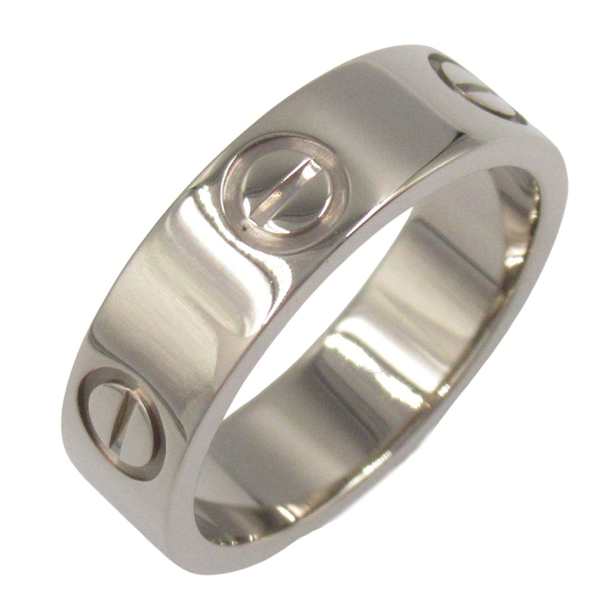Cartier Love Ring, 18K White Gold (K18WG) for Men and Women, Silver