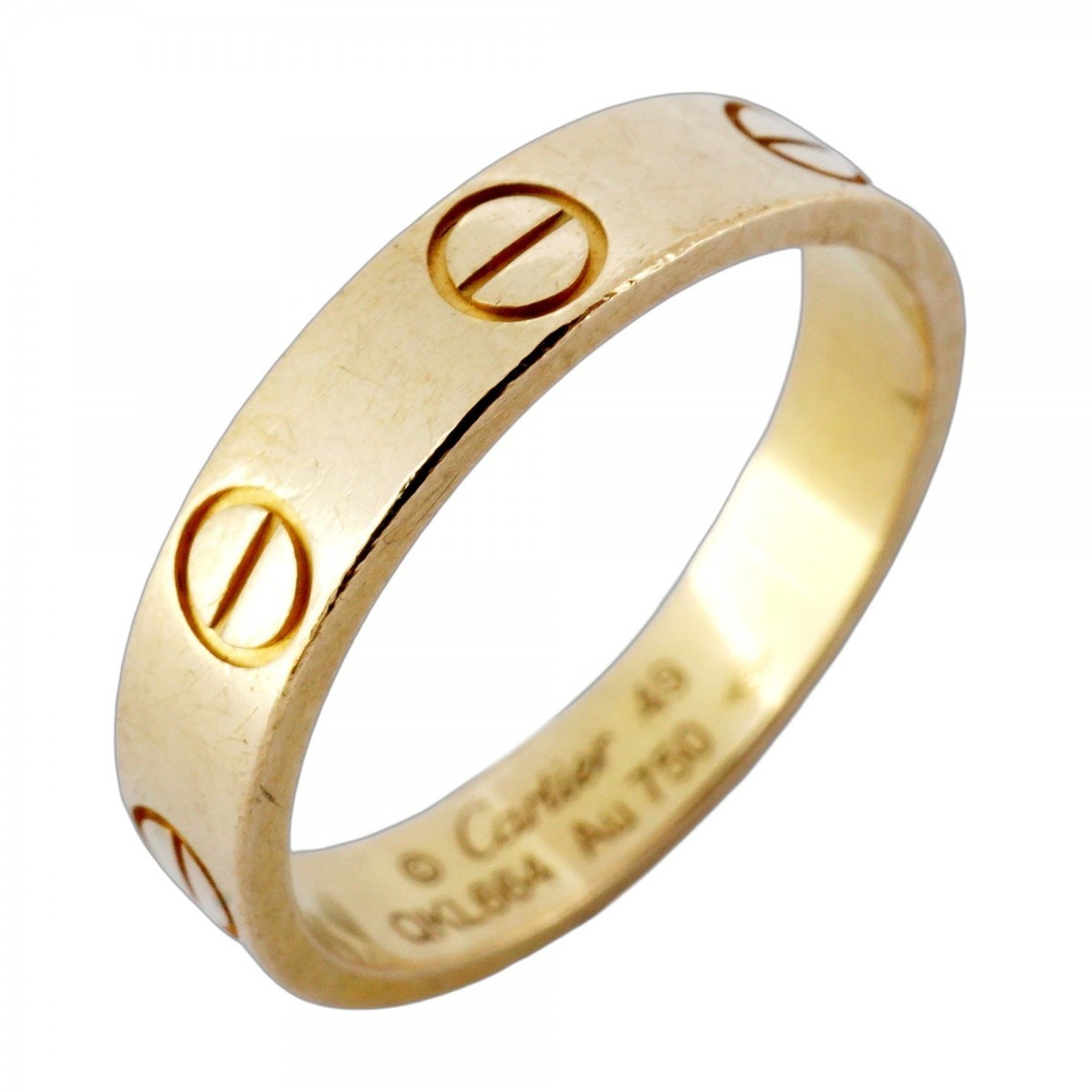 Cartier Mini Love Ring, 18KYG Yellow Gold, #49, Women's