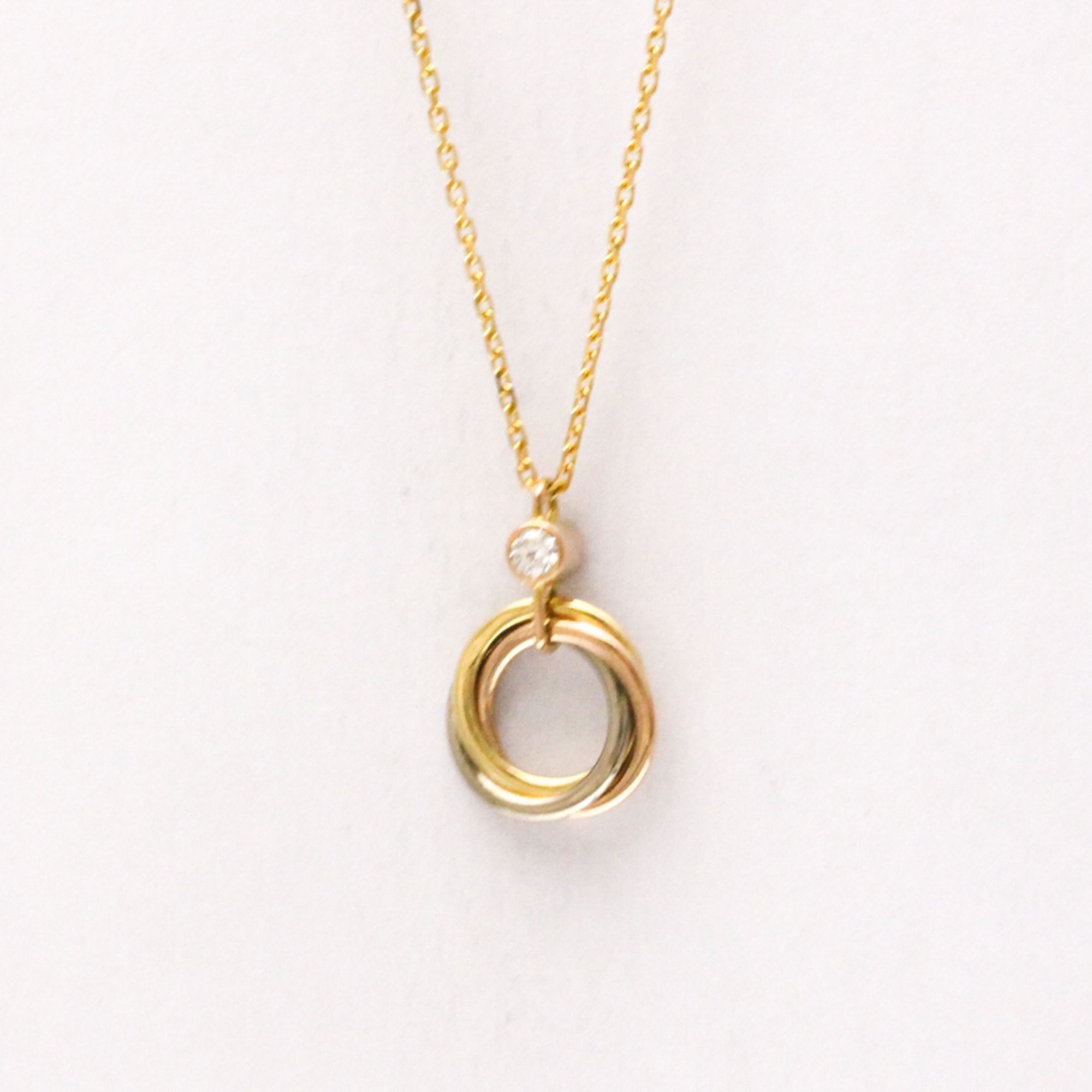Cartier Sweet Trinity Diamond Necklace Yellow Gold (18K),Pink Gold (18K),White Gold (18K) Diamond Me